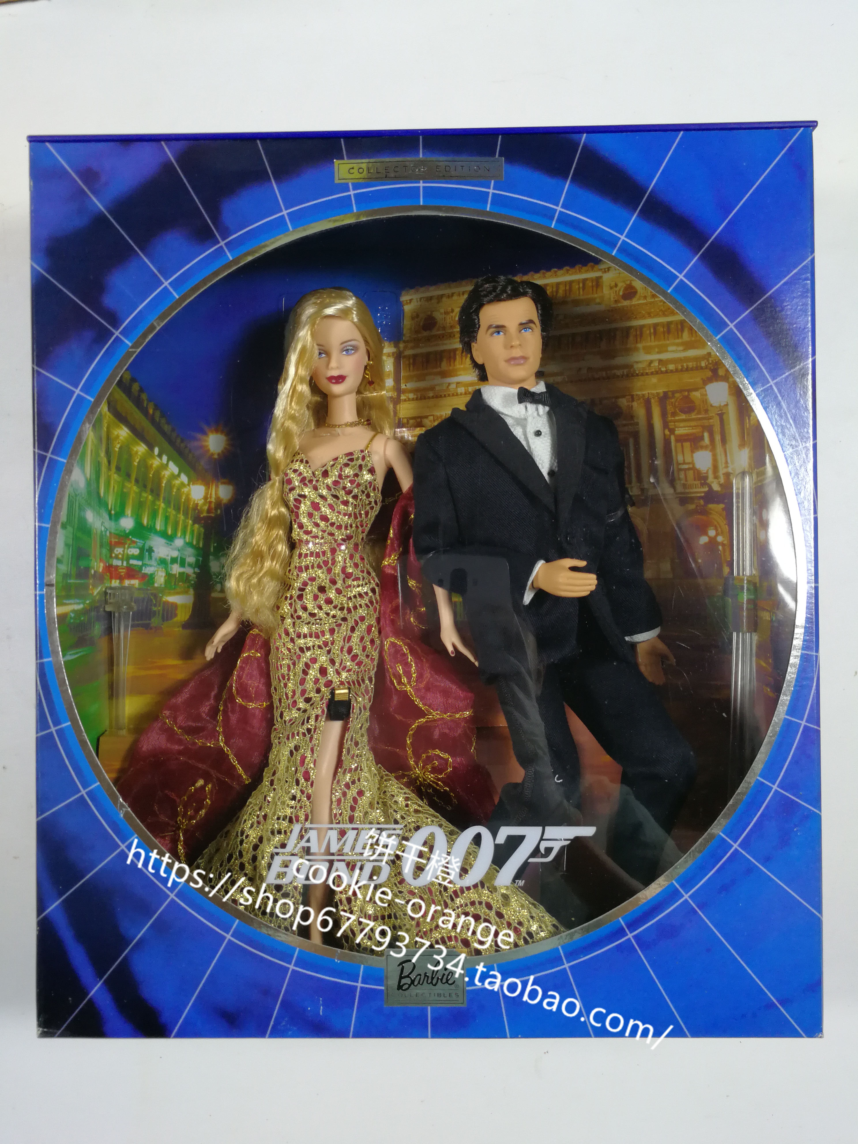 发 Barbie Ken James Bond 007 2002 特工芭比娃娃礼盒