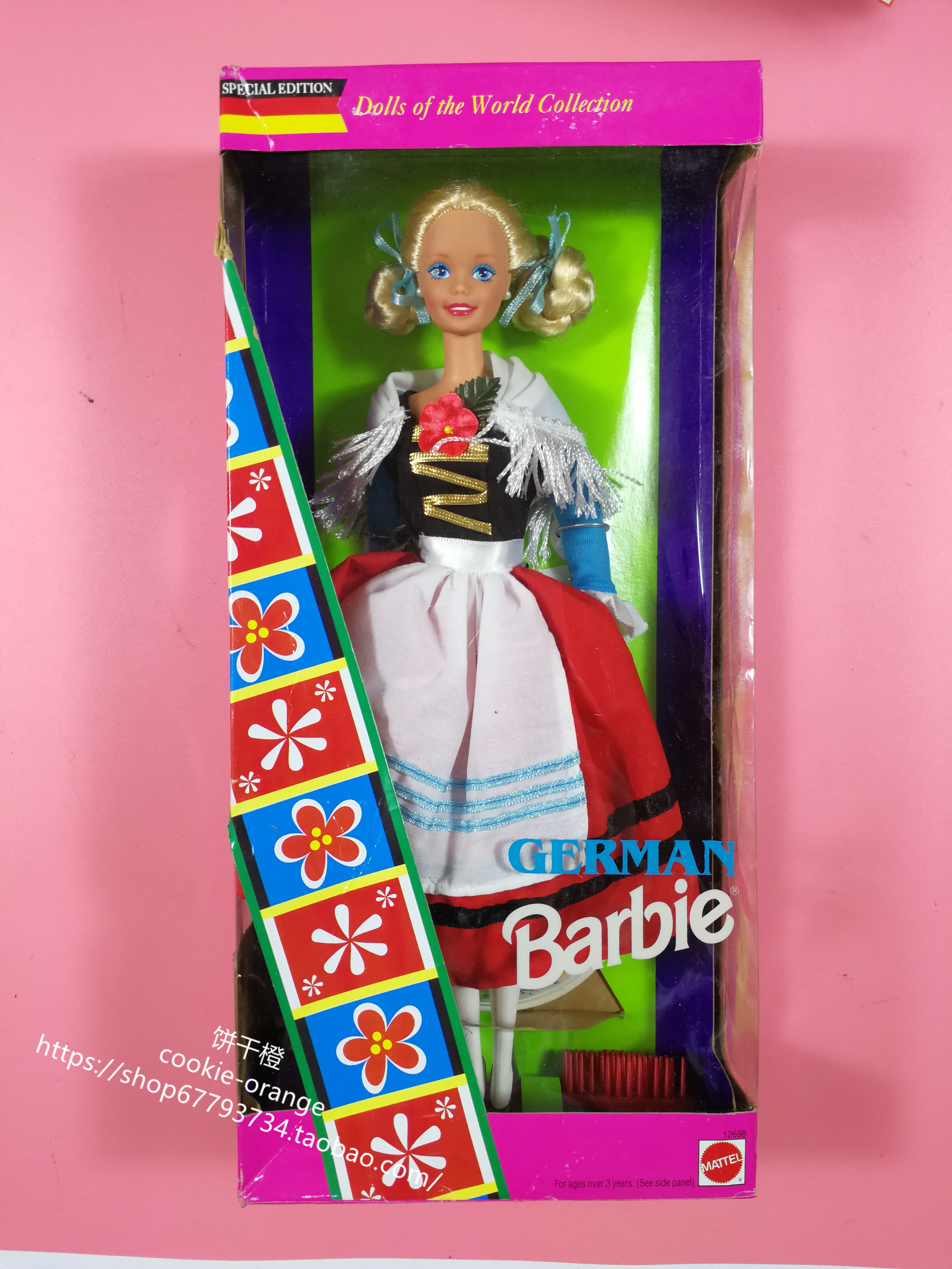 预 Barbie German 1995 正品绝版德国世界风情芭比娃娃