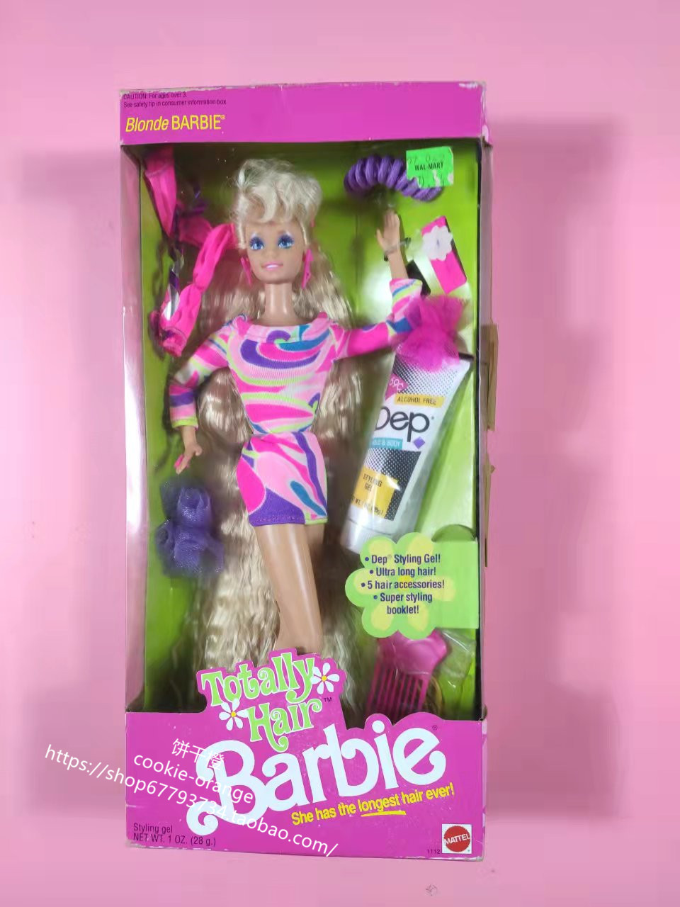 发 Barbie Totally Hair 1991 正品绝版长发芭比娃娃