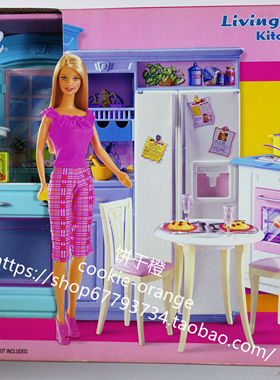 预 Barbie Living in Style Kitchen Playset 2002 芭比厨房套装