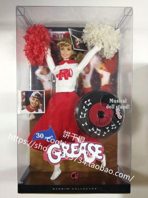 发 Barbie Grease Sandy Cheerleader 2007 电影款芭比 粉标