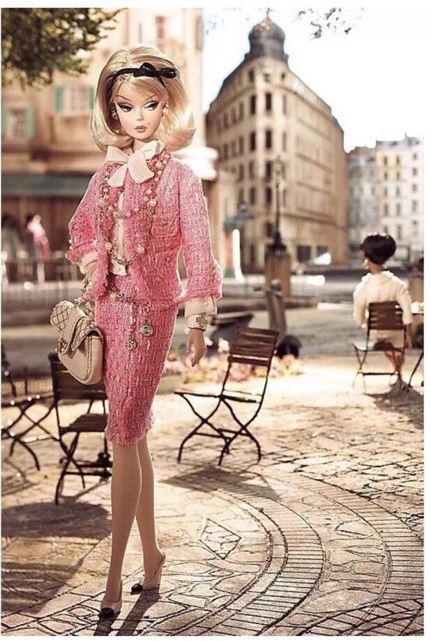 发 barbie preferably pink silkstone 2007 时尚粉红芭比st金标