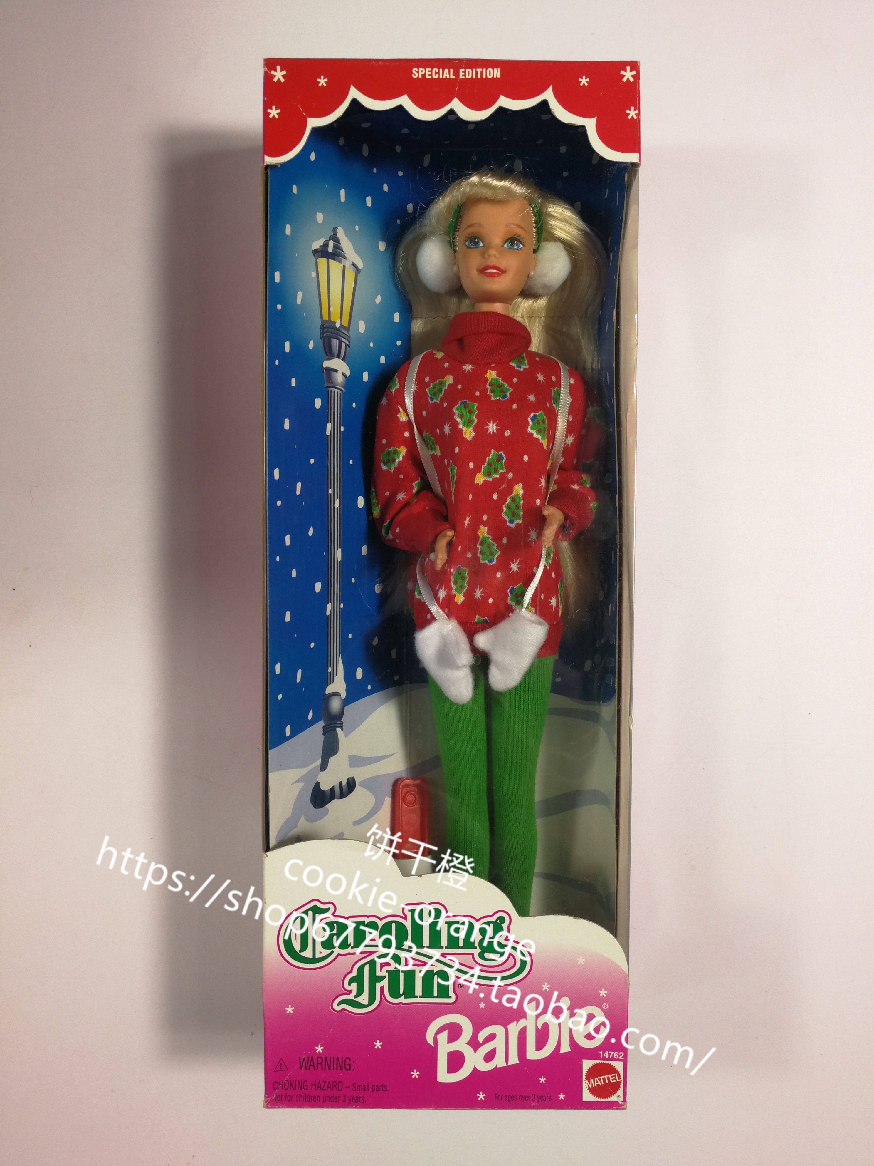发 barbie caroling fun 1995 正品绝版圣诞颂歌芭比娃娃