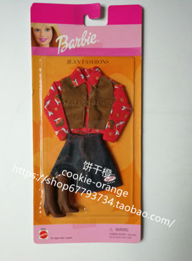 预 Barbie Jean Fashions 68084 1999 芭比牛仔衣服套装配件