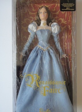 预 barbie renaissance faire 2011 文艺复兴芭比娃娃 棕发