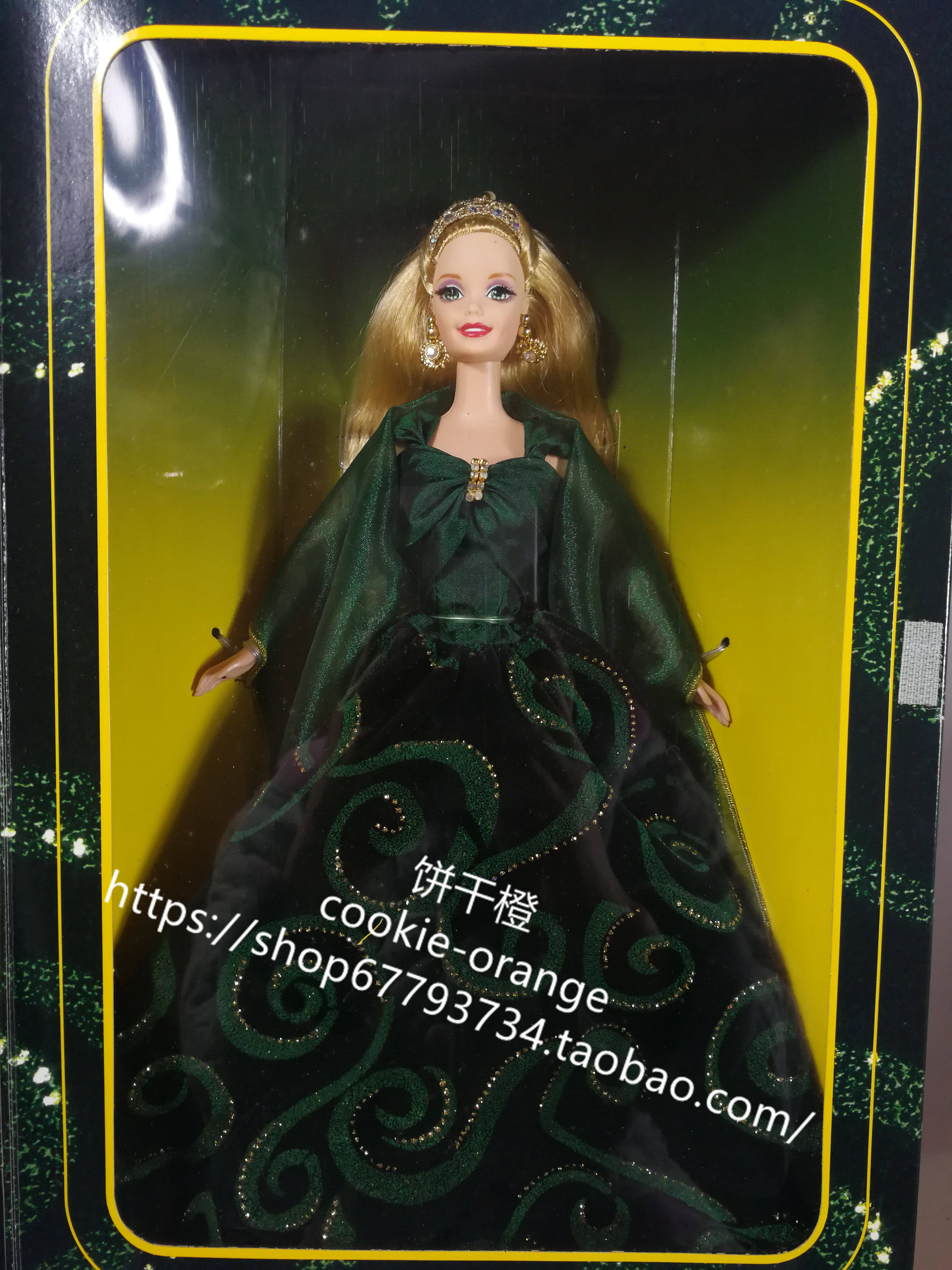 发 barbie emerald enchantment 1996 翡翠芭比娃娃