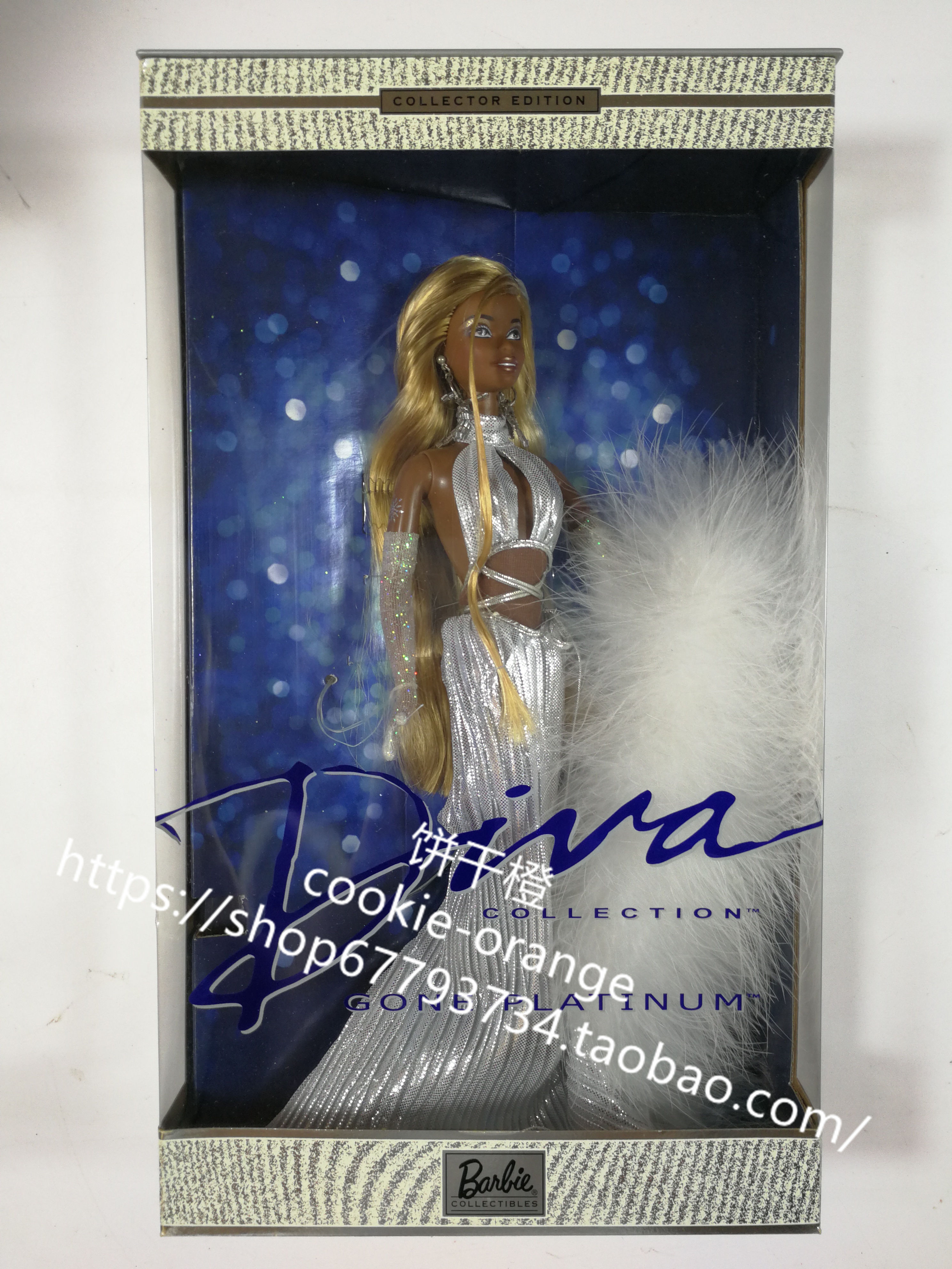 预 Barbie Diva Gone Platinum 2001 铂金芭比 黑皮