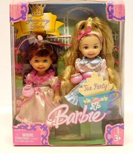 预 Barbie Tea Party Kelly Fantasy Tales 2004 茶话凯莉粉蓝