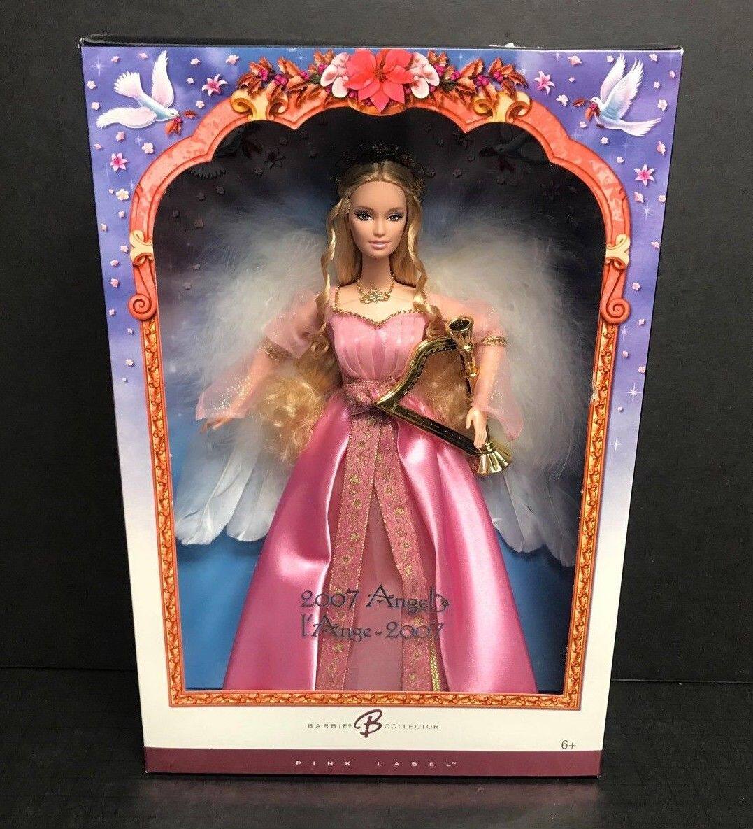 预 Barbie Angel 2007 天使芭比娃娃 粉标