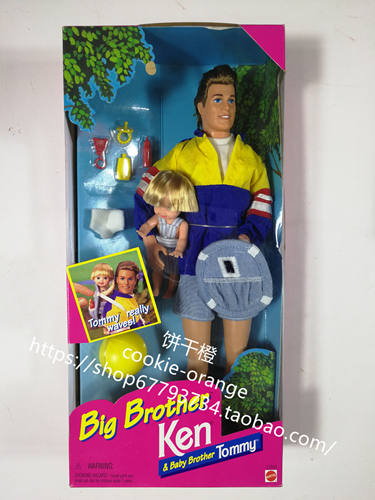 发 Barbie Big Brother Ken Baby Tommy 1996 肯 汤米 兄弟