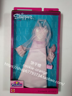 预 2001 礼服裙 衣服 0980 粉色披肩 50149 Skipper Barbie 芭比