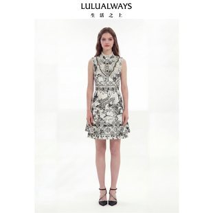 财阀名媛气质收腰无袖 LULUALWAYS 新款 26夏季 连衣裙 商场同款