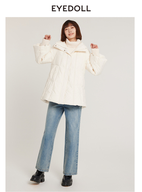 EYEDOLL【商场同款】新款暖乎乎泡芙时尚宽松中长款羽绒服