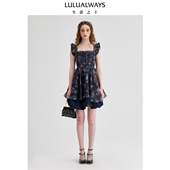 商场同款 秋季 新款 LULUALWAYS 名媛千金梦幻公主裙短款 连衣裙