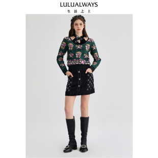 商场同款 轻熟风套头针织衫 25春季 改良新中式 女 新款 LULUALWAYS