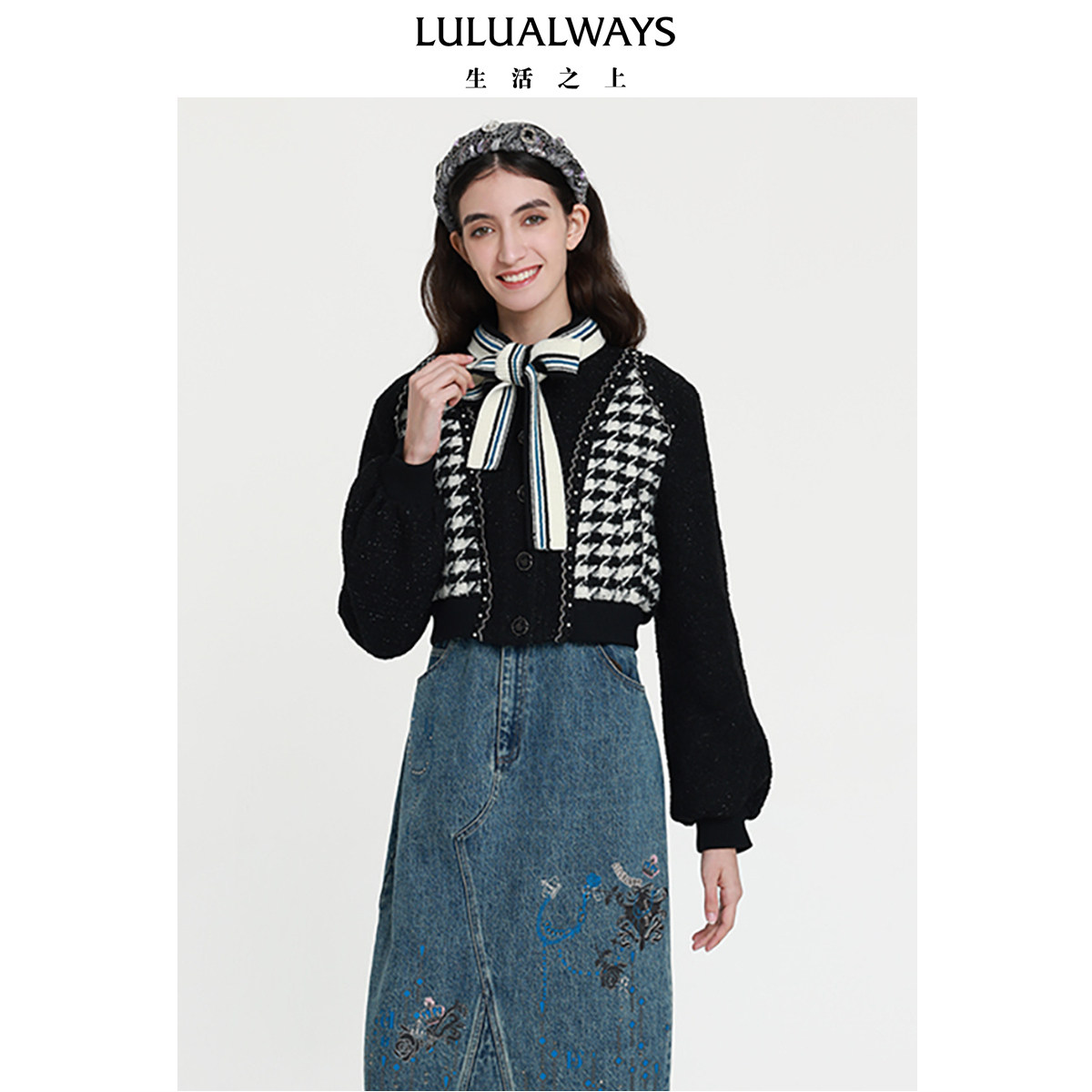 冬季短款外套lulualways复古图片