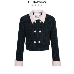 新款 25冬季 气质千金风优雅小香风甜美外套 商场同款 LULUALWAYS