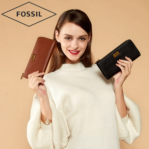 双11预售 FOSSIL Emerson系列 女士长款钱包 ￥309包邮（￥40定金）4色可选