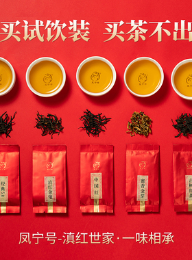 【试饮】凤宁号滇红茶叶茶样品试饮装体验装茶试喝凤庆独立小包装