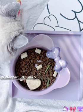 猫碗陶瓷大容量可爱ins韩国bd碗bridgedog猫碗架子定制餐垫喝水碗