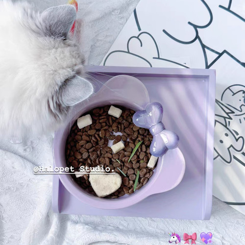 仙女喵～猫碗陶瓷韩国bd绝美碗架