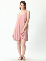 Summer extra-large 240-pound halter dress, loose and plump, 200-pound overweight girl base dress, home sleeping dress thumbnail 8