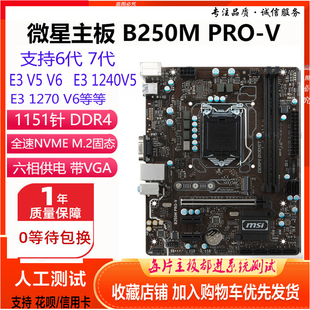 B250M主板DDR4带M.2 b365 PRO 微星B250M 替H110 库存 b150 MSI