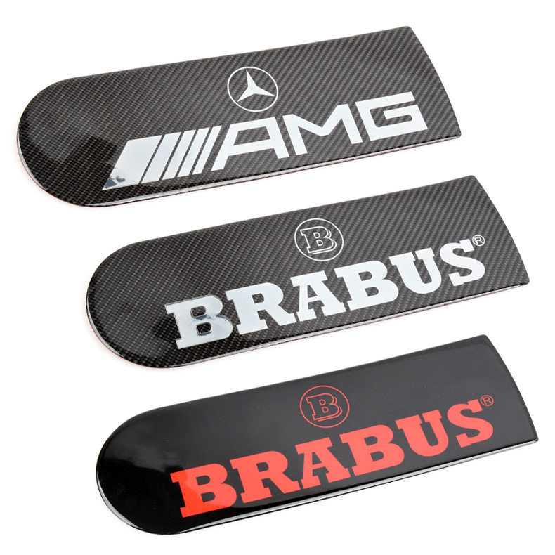 适用奔驰G350dG500G63改巴博斯后备胎标G级BRABUS字贴标博速字标