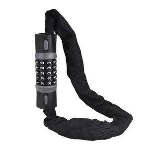 电瓶摩托自行车密码锁山地车链条锁电动车锁防盗链加长抗剪链子锁