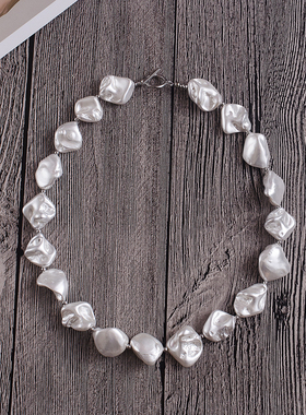 时尚百搭巴洛克珍珠短款项链