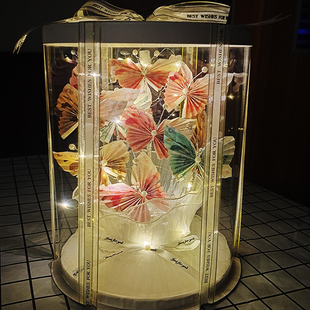 网红蝴蝶有钱花diy材料包全套礼盒花束生日礼物送闺蜜女友表白