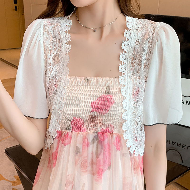 2020 new summer Lace Shawl small shoulder cardigan small coat versatile chiffon shirt