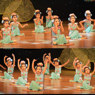 粉墨花旦演出服装儿童