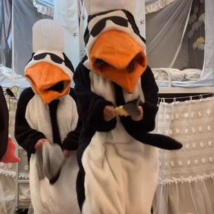 企鹅cos服高雅人士衣服玩偶服年会跳舞蹈服装睡衣cosplay面罩帽子