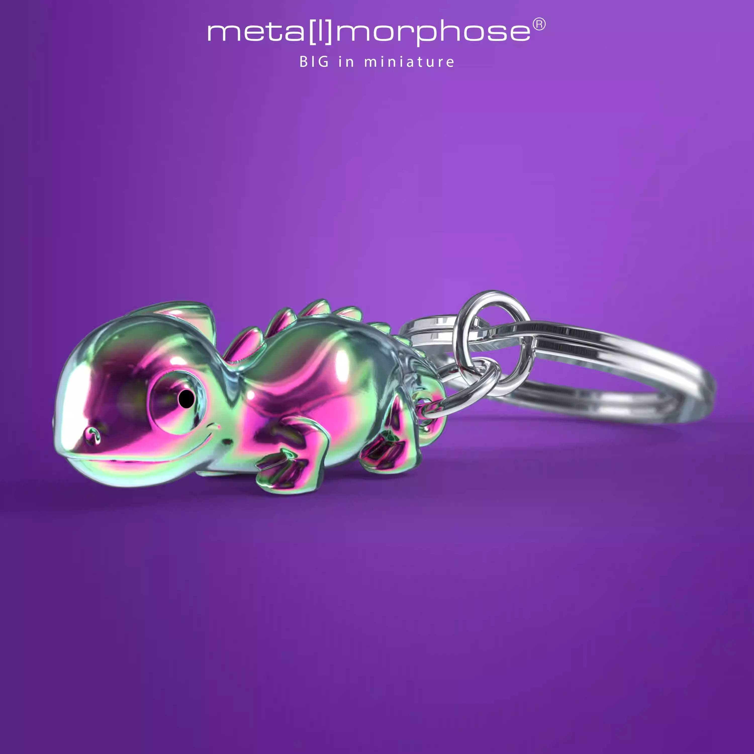 比利时品牌变色龙合金钥匙扣挂件高端可爱创意生日礼物治愈系精致