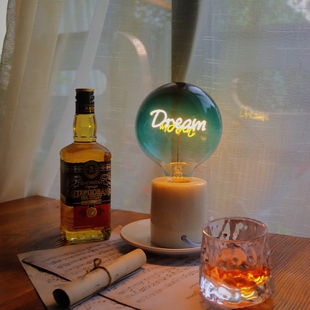 CALEX氛围灯 DREAM创意字母小夜灯卧室床头led玻璃螺口灯生日礼物