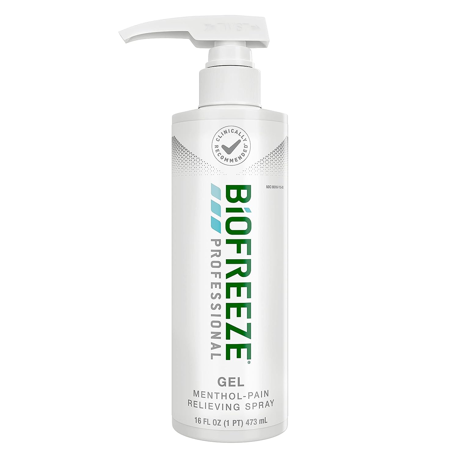 美国直邮Biofreeze Professio专业凝胶薄荷醇护理凝绿色配方473ml