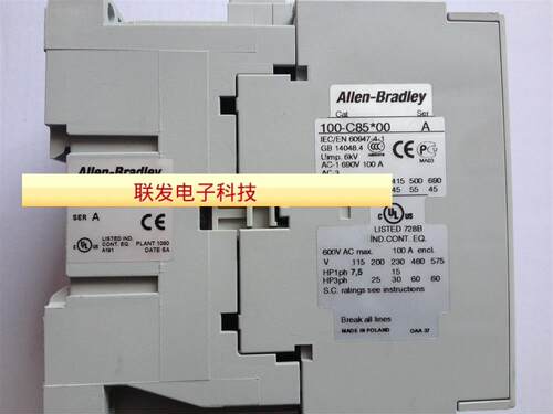 美国AB罗克韦尔 100-C85*00交流接触器AC110V  AC220V