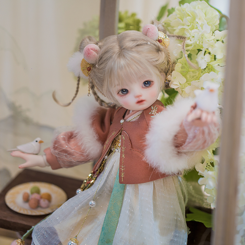 龙魂人形社 BJD娃衣 玉露团·奶桃酥官服官服26GC-0016（含鞋子）