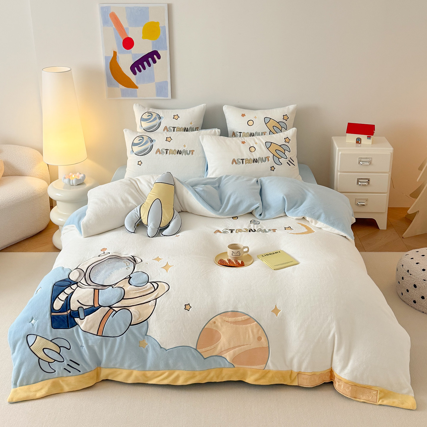 寐享高端加厚牛奶绒四件套2026新款床笠加厚双面珊瑚法兰绒防静电