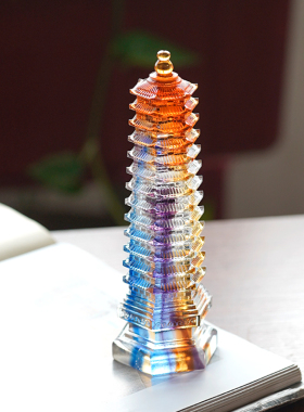 珍悦国风中式13层琉璃文昌塔摆件