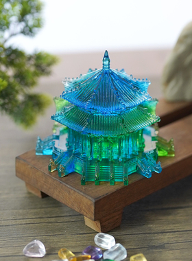 珍悦古法琉璃国风创意琉璃摆件
