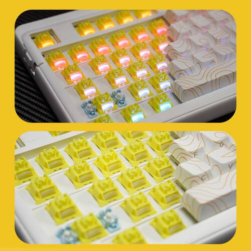 高特鸭梨轴客制化机械键盘轴体提前打断落轴体石子音热插拔开关轴