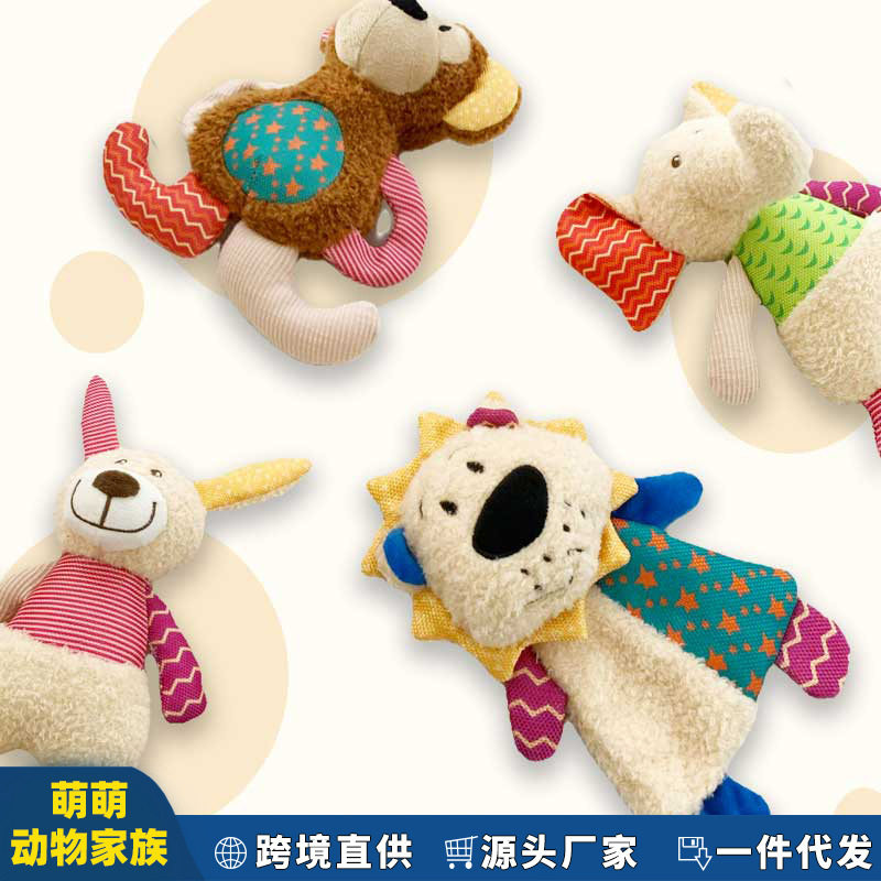 猫狗毛绒发声耐咬磨牙玩具
