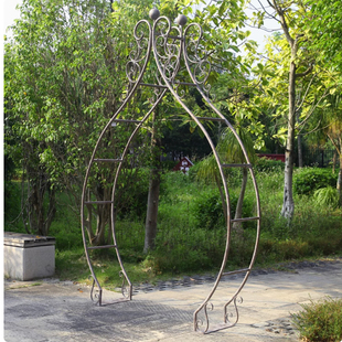 铁线莲爬藤架月季 绿萝蔷薇植物攀爬花架户外花园庭院栅栏铁艺支架