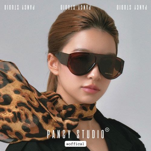 加大遮颧骨！古早大框渐变墨镜