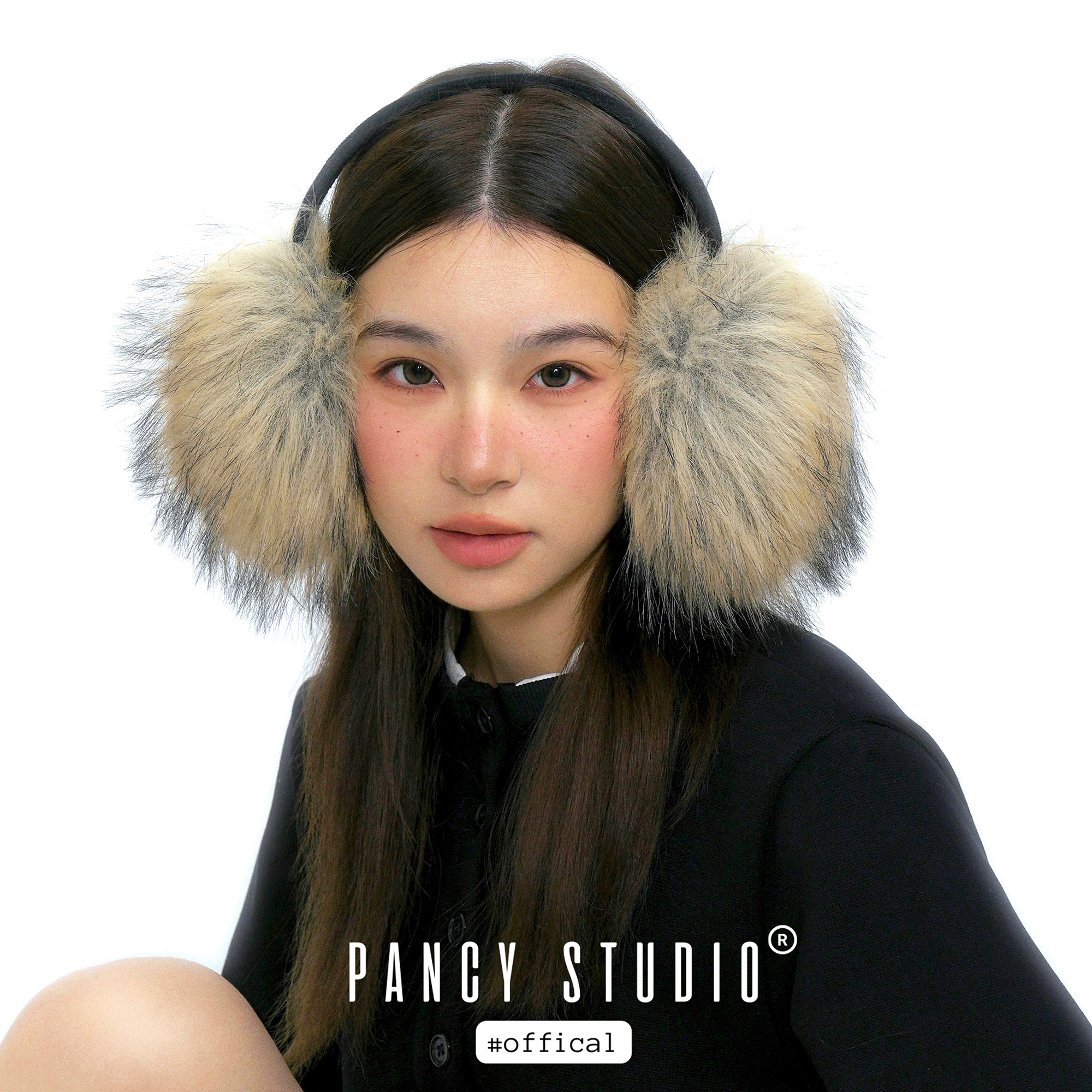 PANCY又加大了！超显脸小冬季毛绒耳罩仿皮草保暖耳捂防寒毛耳套