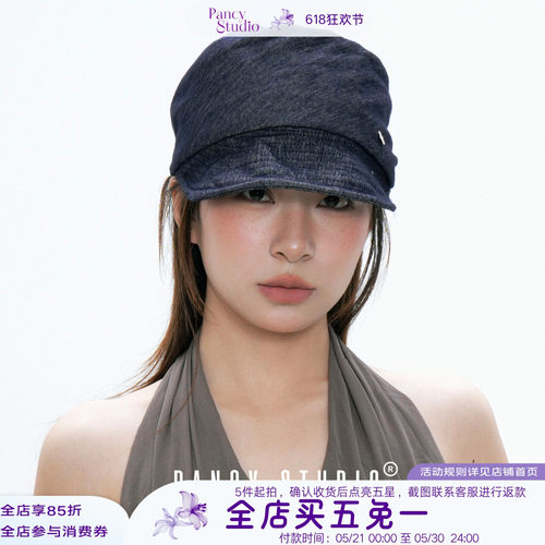 自留款！日系复古牛仔马术帽