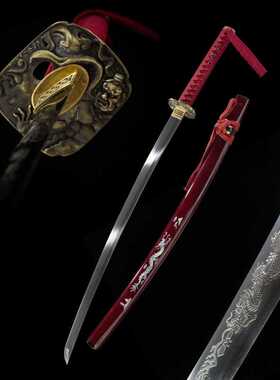 高锰钢刀龙武士刃日本刀打刀一体长刀武式刀高硬度katana未开刃