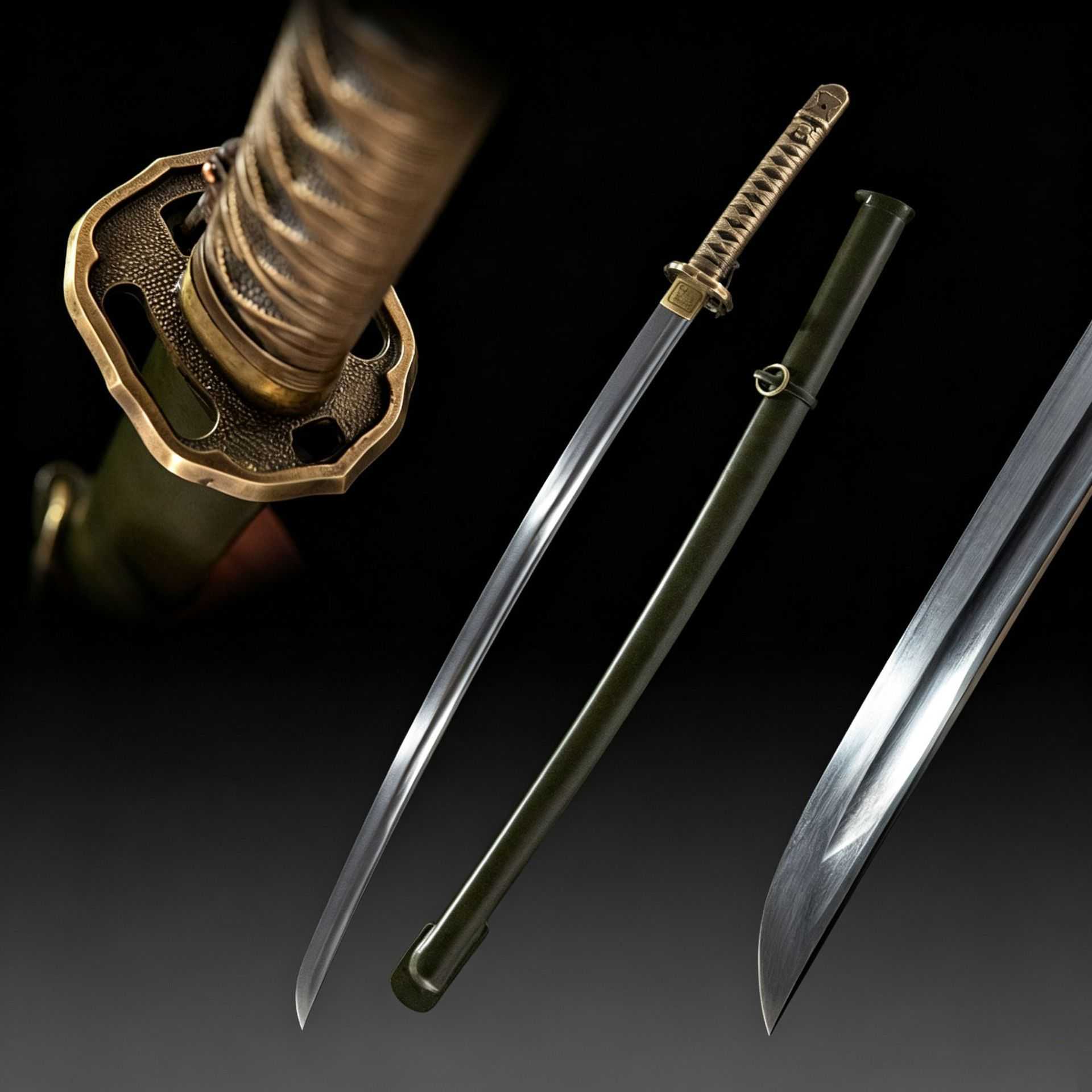98式日本军刀金属鞘指挥刀佩刀东洋长刀katana收藏道具摆件未开刃